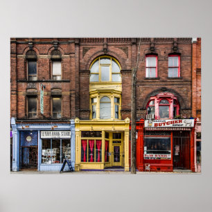 Affiche Livres et bistrots et bouchers No 2 Version couleu