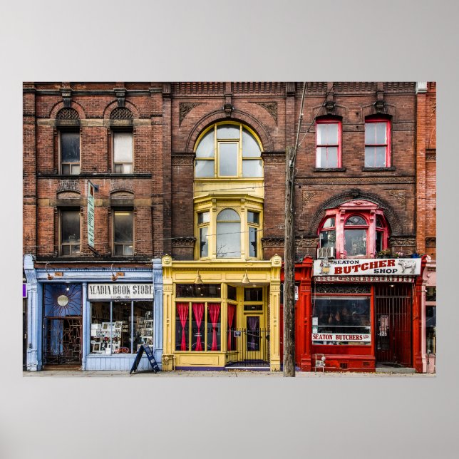 Affiche Livres et bistrots et bouchers No 2 Version couleu (Devant)