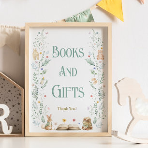 Affiche Livres et Cadeaux de Fête de Bébé Un Nouveau Chapi