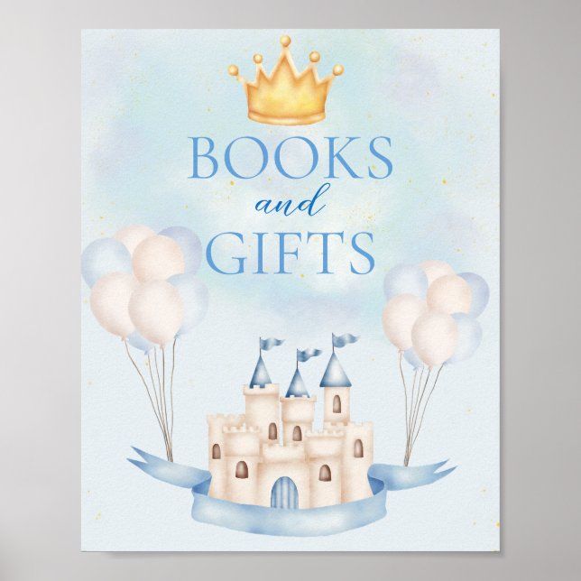 Affiche Livres et cadeaux FairyTale Castle Crown Balloon P (Devant)
