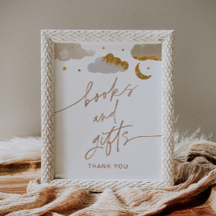 Affiche Livres Et Cadeaux Twinkle Baby shower Little Star