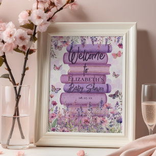 Affiche Livres Fantaisistes Papillons Et Fleurs Sauvages B