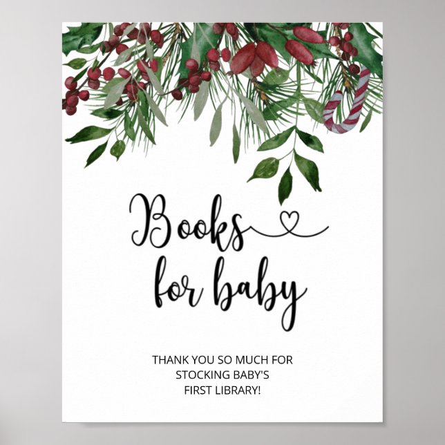 Affiche Livres floraux à l'aquarelle pour bébé sur le thèm (Devant)