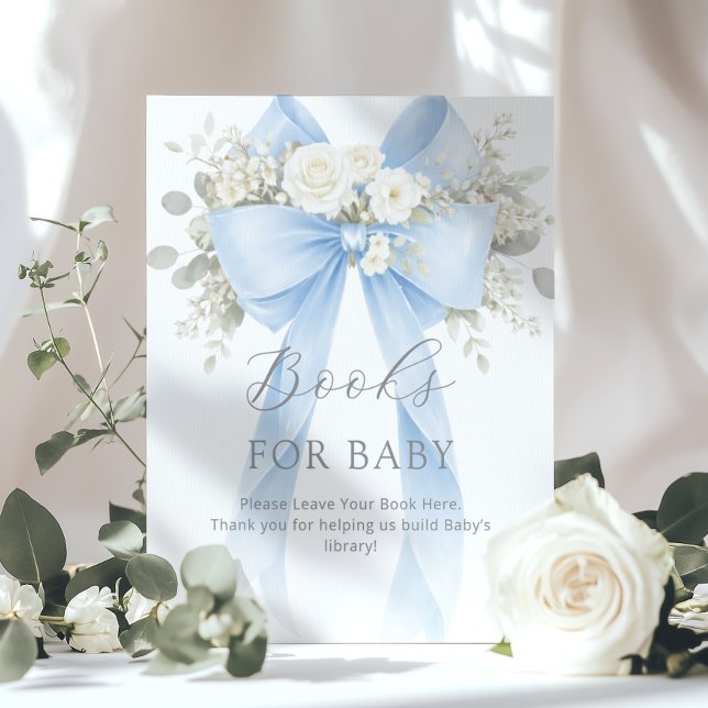 Affiche Livres pour bébé Fête de bébé Arc bleu Coquette (Créateur téléchargé)