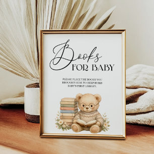 Affiche Livres pour bébé livre d'histoires Nouveau chapitr
