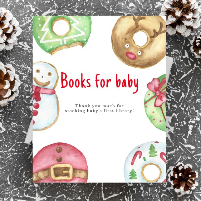 Affiche Livres pour bébé shower d'hiver pour bébé (Créateur téléchargé)