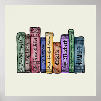 Affiche Livres Shakespeare No.1