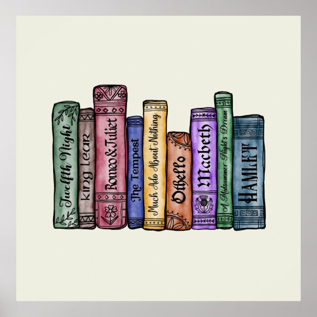 Affiche Livres Shakespeare No.1 (Devant)