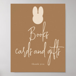 Affiche Livres simples Bunny Cartes et cadeaux