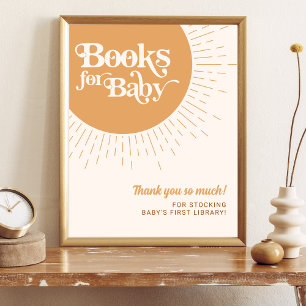 Affiche Livres Sunshine Boho pour Baby Merci