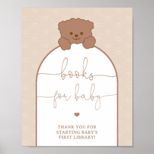 Affiche Livres Teddy Bear pour bébé