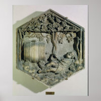 L'ivresse de Noé, décoratif hexagonal