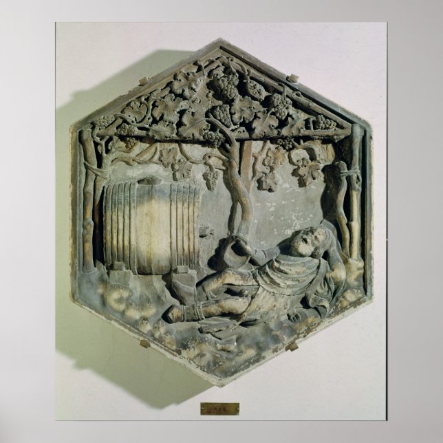 Affiche L'ivresse de Noé, décoratif hexagonal (Devant)