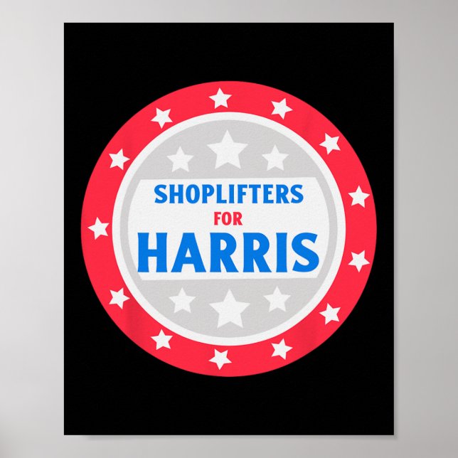 Affiche Livreurs Pour Harris Drôle Donald Trump (Devant)
