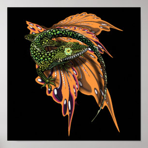 Affiche Lizard d'Anole