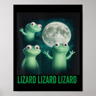 Affiche Lizard Lizard Lizard Lizard Funny Lizard Moon Tren