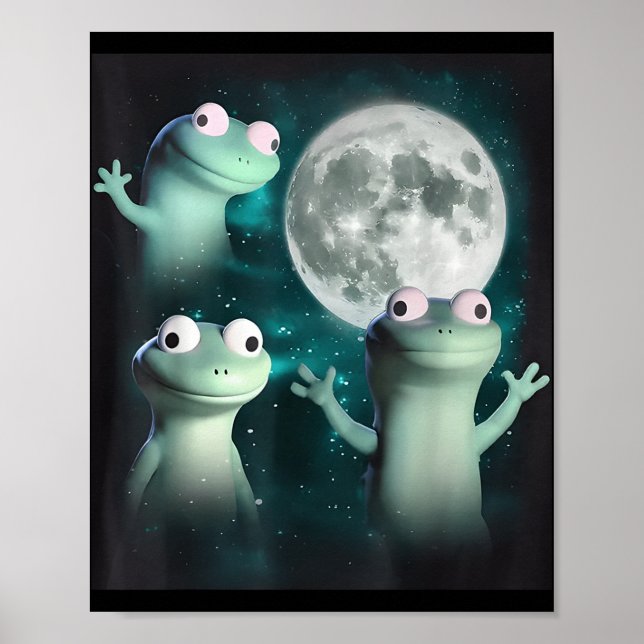 Affiche Lizard Lizard Lizard Lizard Funny Lizard Moon Tren (Devant)