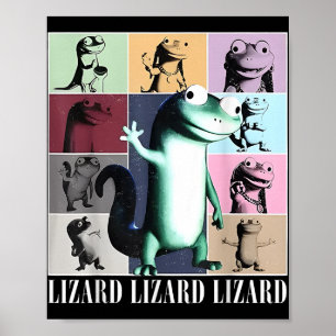 Affiche Lizard Lizard Lizard Mème Vintage Funny