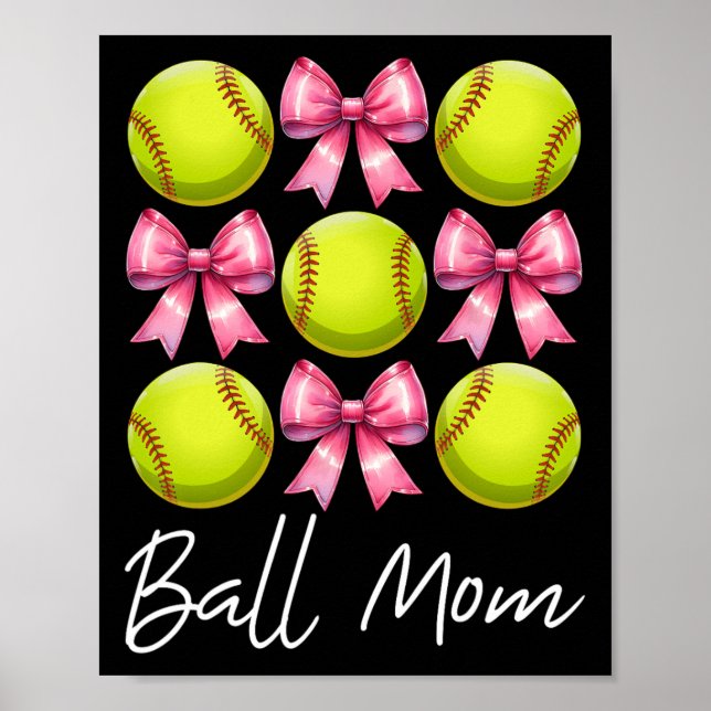 Affiche Ll Mom Softll Mom Mama Mother's Day Pink Coquette  (Devant)