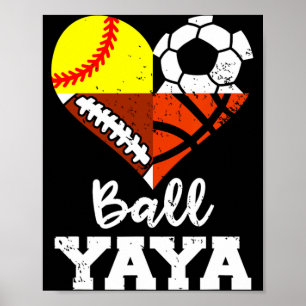 Affiche Ll Yaya Foot Soccerll Softll Sketll Joueur Yaya T