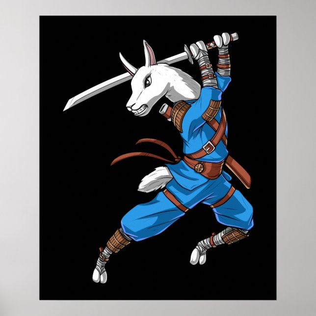 Affiche Llama Ninja Samurai (Devant)