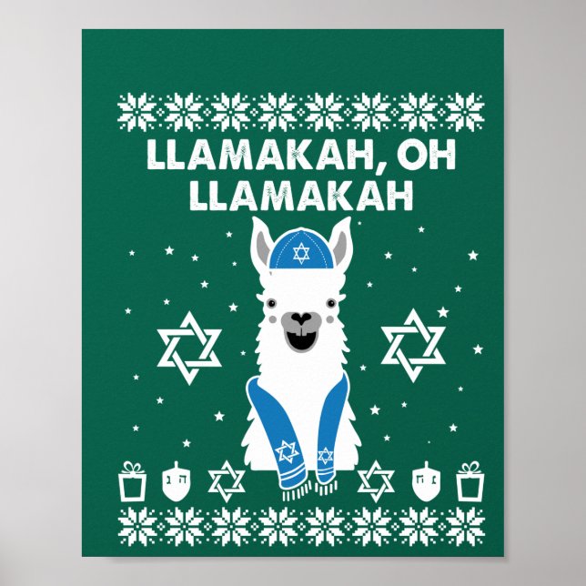 Affiche Llamakah, Oh Llamakah Hanoukka Cadeaux (Devant)