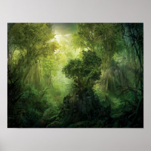 Affiche Llanowar Rebord