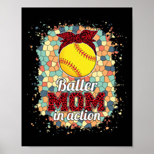 Affiche Ller maman en action - Léopard Softll maman tee po