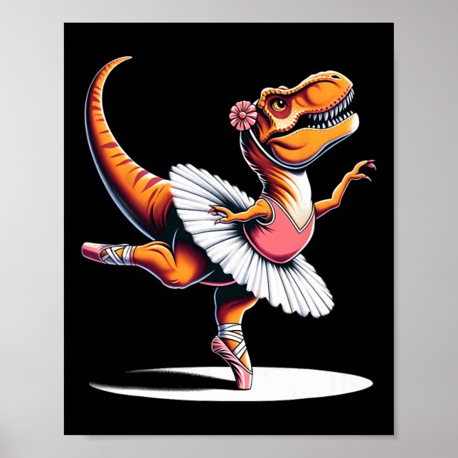 Affiche Llerina T-rex Dancing  (Devant)