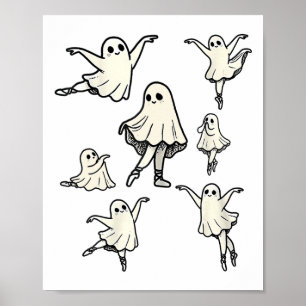 Affiche Llet Ghost Llet Dancer Danse Éffrayante Enseignant