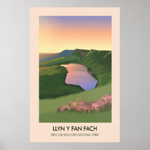 Affiche Llyn y Fan Fach Parc national des Bannogs de Breco