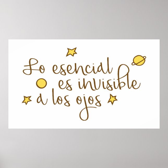 Affiche Lo esencial es invisible a los ojos (Devant)
