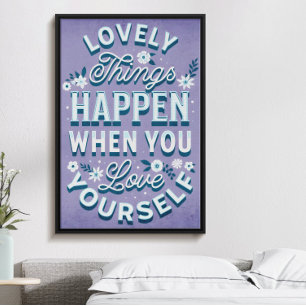 Affiche Lobe-toi, joueuse motivation d'amour-propre