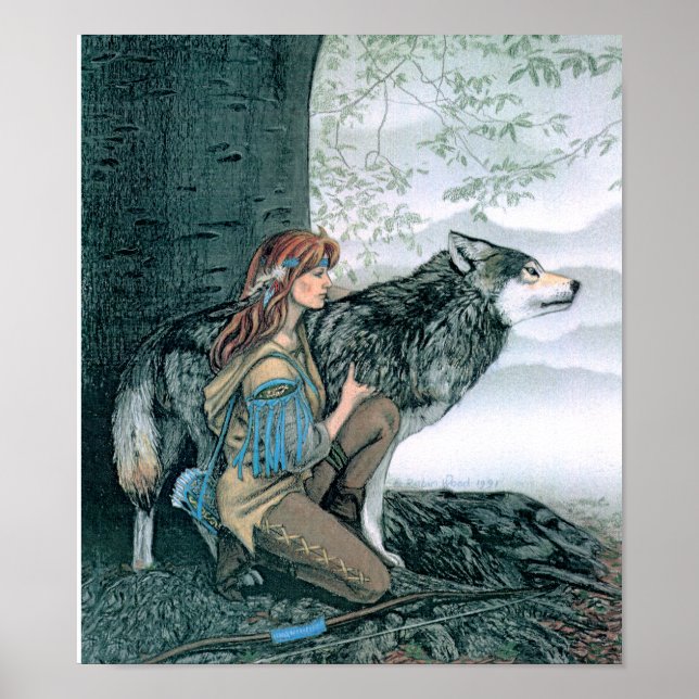 Affiche L'observateur sous le hêtre (Devant)