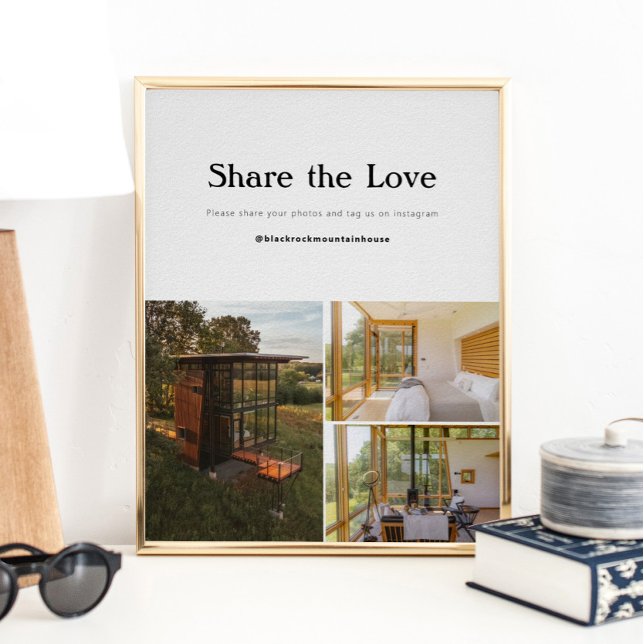 Affiche Location de vacances Accueil Médias sociaux (Créateur téléchargé)