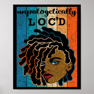Affiche Loc'd Black Woman JunetDix Blac