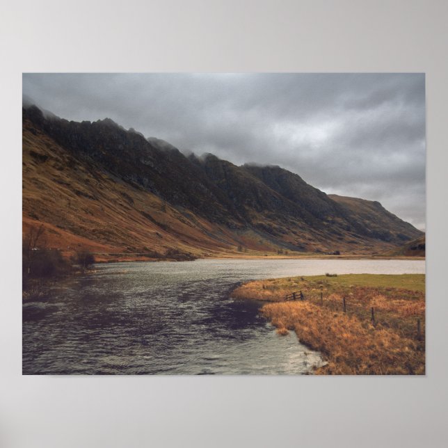 Affiche Loch Achtriochtan de Glencoe (Devant)