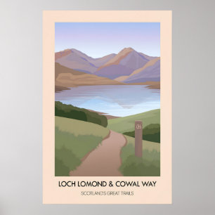 Affiche Loch Lomond et Cowal Way Les Grandes Randonnées d'