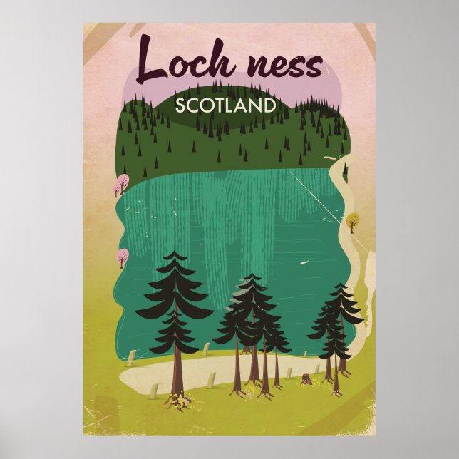 Affiche Loch Ness Écosse (Devant)