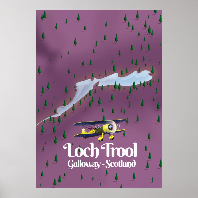 Affiche loch trool, galloway, écosse Plan de voyage (Devant)