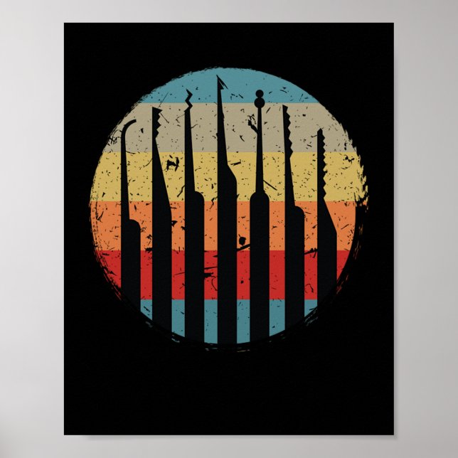 Affiche Lock Picking Retro Lock (Devant)