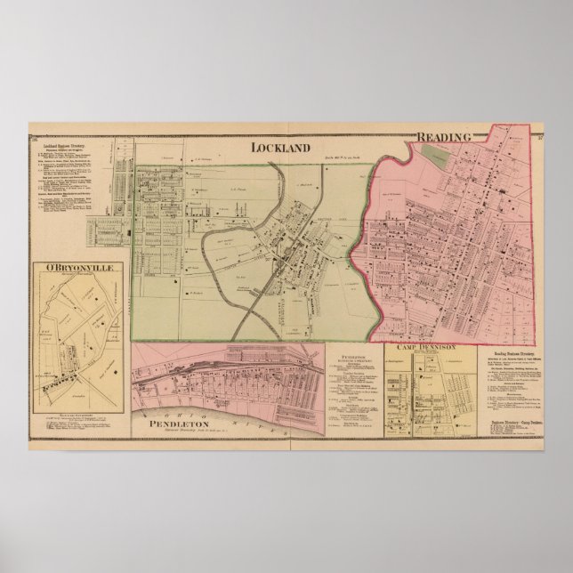 Affiche Lockland, Lecture, Ohio (Devant)