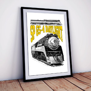Affiche Locomotive à vapeur SP GS-4 Daylight 4449