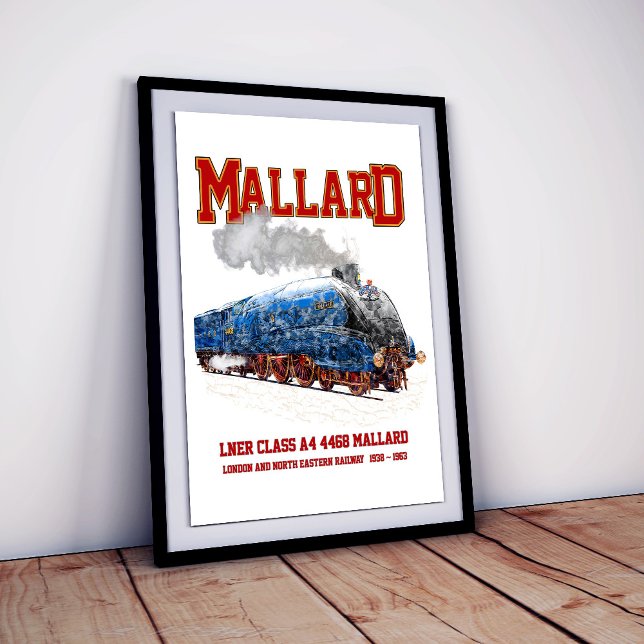 Affiche Locomotive Classe A4 Mallard - La locomotive à vap (Créateur téléchargé)