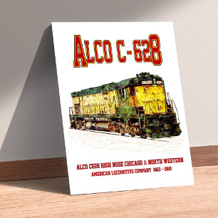 Affiche Locomotive Diesel Alco C-628 alias Alco Century 62