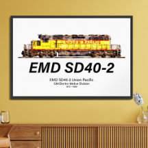 Locomotive diesel EMD SD40-2. Union Pacifique