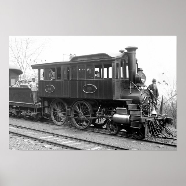 Affiche Locomotive d'inspection à vapeur DL+ W (Devant)