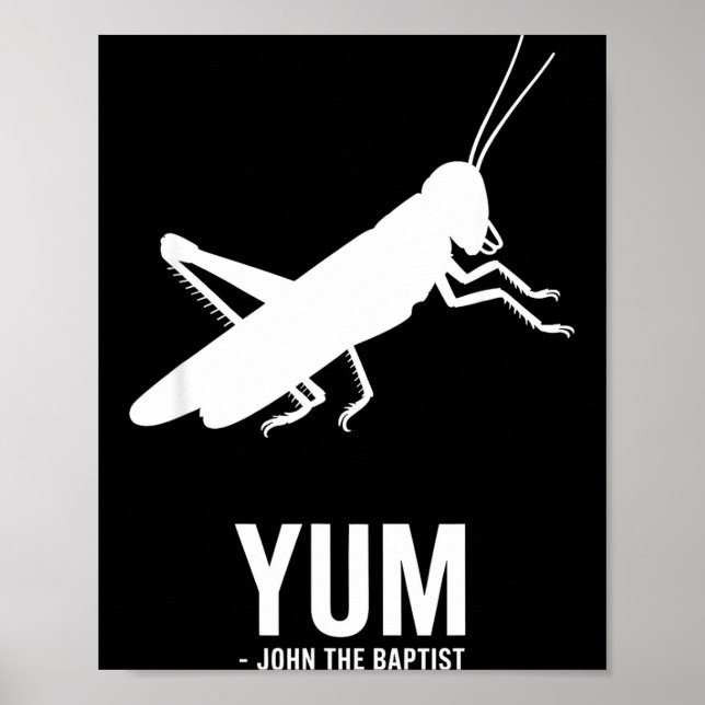 Affiche Locust John The Baptist Funny Christian New Testam (Devant)