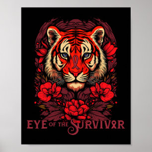 Affiche L'Oeil De La Survivante De La Cellule De Faucille