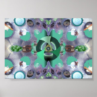 Affiche L'oeil d'une mouche pendant les visions